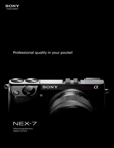 Sony-katalog | Sony NEX-7 Digital Camera | 2022-06-24 - 2022-08-27