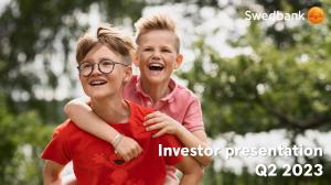Swedbank-katalog | Investor presentation Q2 2023 | 2023-08-31 - 2023-11-04