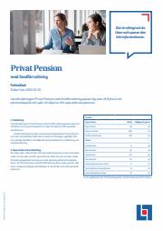Länsförsäkringar-katalog | Privat pension - faktablad | 2023-05-02 - 2023-07-15