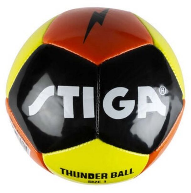 Stiga Fotboll Thunder 1, Grön/Svart/Orange för 79 kr