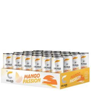 24 x Celsius, 355 ml, Mango Passion för 369 kr på Gymgrossisten