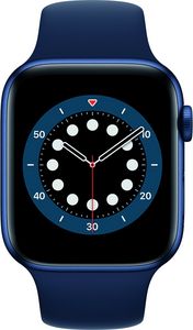 Apple Watch Series 6 - 44mm / GPS + Cellular / Blue Aluminium Case / Deep Navy Sport Band för 4890 kr på Webhallen