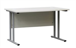 Iiglo Skrivbord med innsynskärming och kabelhål - Vit för 990 kr på Webhallen