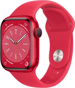 Apple Watch Series 8 41mm / GPS (PRODUCT)RED Aluminium Case med (PRODUCT)RED Sport Band - Regular för 4790 kr på Webhallen
