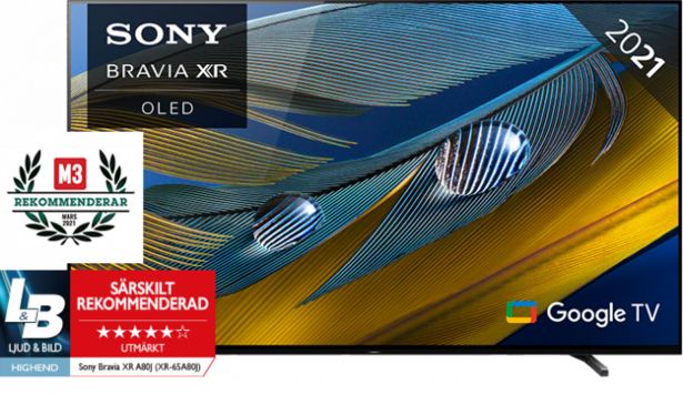 Sony 77" A84J BRAVIA XR OLED 4K ULTRA HD (UHD) GOOGLE TV (2021) XR77A84JAEP för 52990 kr