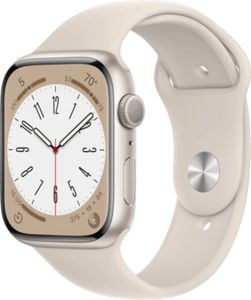 Apple Watch Series 8 (45mm) Aluminium Stjärnglans Sport för 5199 kr på Inet