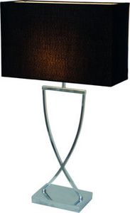 Omega bordlampa h52 cm krom/svart för 1095 kr på EM Home