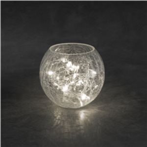 Ljusslinga LED i Glasglob för 105 kr på Ohlssons Tyger