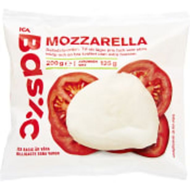 Mozzarella 125g ICA Basic för 10,5 kr