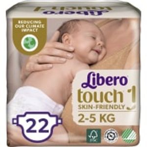 Blöjor Touch Storlek 1 2-5kg Miljömärkt 22-p Libero för 42,9 kr på ICA Maxi