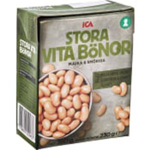 Stora Bönor Vita 380g ICA för 9,5 kr på ICA Maxi