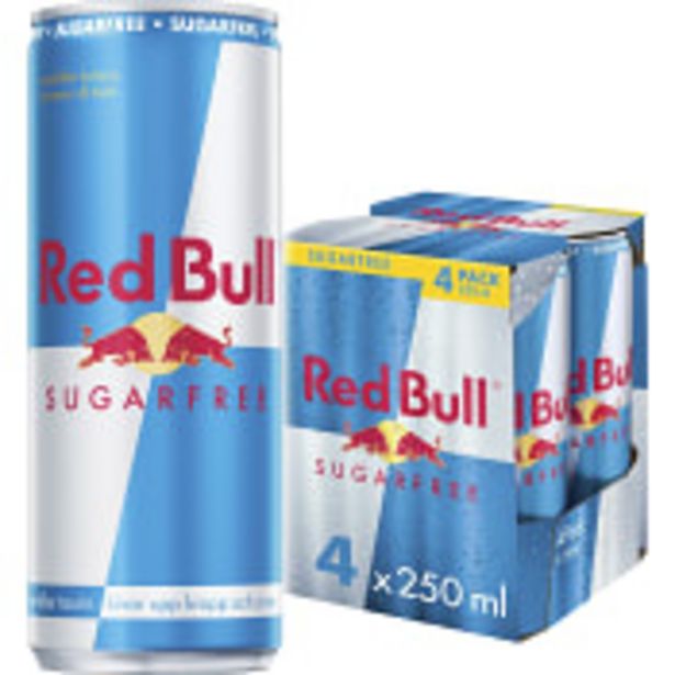 Energidryck Sockerfri 250ml 4-p Red Bull  för 49,9 kr