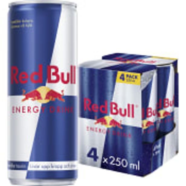 Energidryck 25cl 4-p Red Bull för 49,9 kr