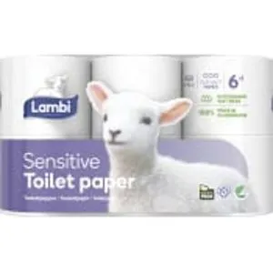 Toalettpapper Sensitive 6-p Lambi för 41,9 kr på ICA Maxi