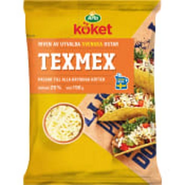 Texmex ost riven 29% 150g Arla för 21,9 kr