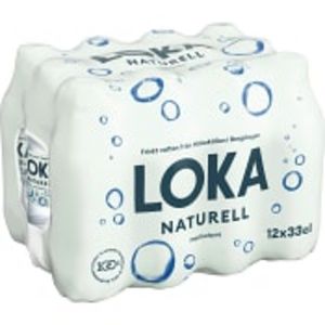 Vatten Kolsyrad Naturell 33cl 12-p Loka för 42,9 kr på ICA Maxi