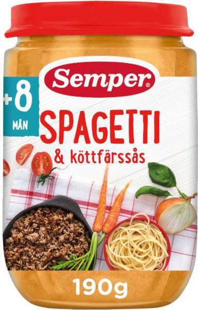 Spaghetti & Köttfärssås 8 Mån för 9,95 kr