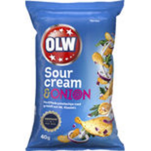 Sourcream Onion Chips Olw 40g för 79,8 kr