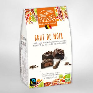 Chokladpraliner 82% Brut de Noir 100g Belvas Eko för 49,95 kr på Goodstore