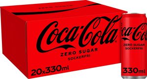 Coca-Cola Zero Sugar 20x33cl för 159 kr på MatHem