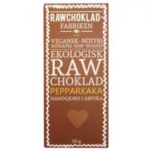 WerChoklad RAW Pepparkaka EKO 50g för 41,65 kr på Råvarubutiken