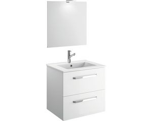 Möbelpaket CYGNUS BATH titlis med spegel vit blank 600 mm 22922 för 2399 kr på Hornbach