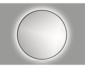 Spegel med belysning CORDIA round line svart 80 cm LED för 2199 kr på Hornbach