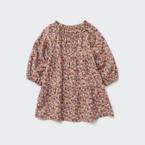 Toddler Flannel Tiered Dress för 129 kr på Uniqlo