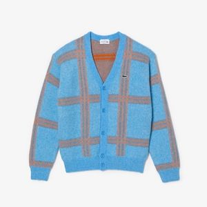Unisex Lacoste Tartan Pattern Wool Cardigan för 2800 kr på Lacoste