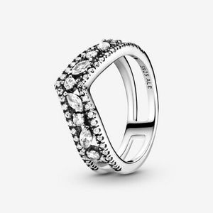 Glittrande Markis Dubbel Wishbone Ring för 899 kr på Pandora