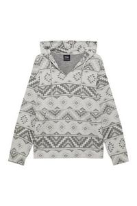 Stickad hoodie med geometriskt mönster för 379 kr på Pull & Bear