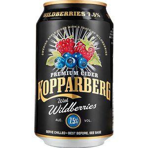 Kopparberg Cider Wildberry 7,5% 24 x 33 cl. för 204,81 kr på Fleggaard